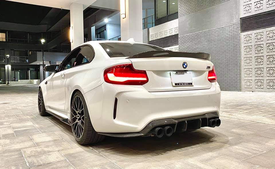 V Style Carbon Fiber Rear Diffuser For BMW F87 M2