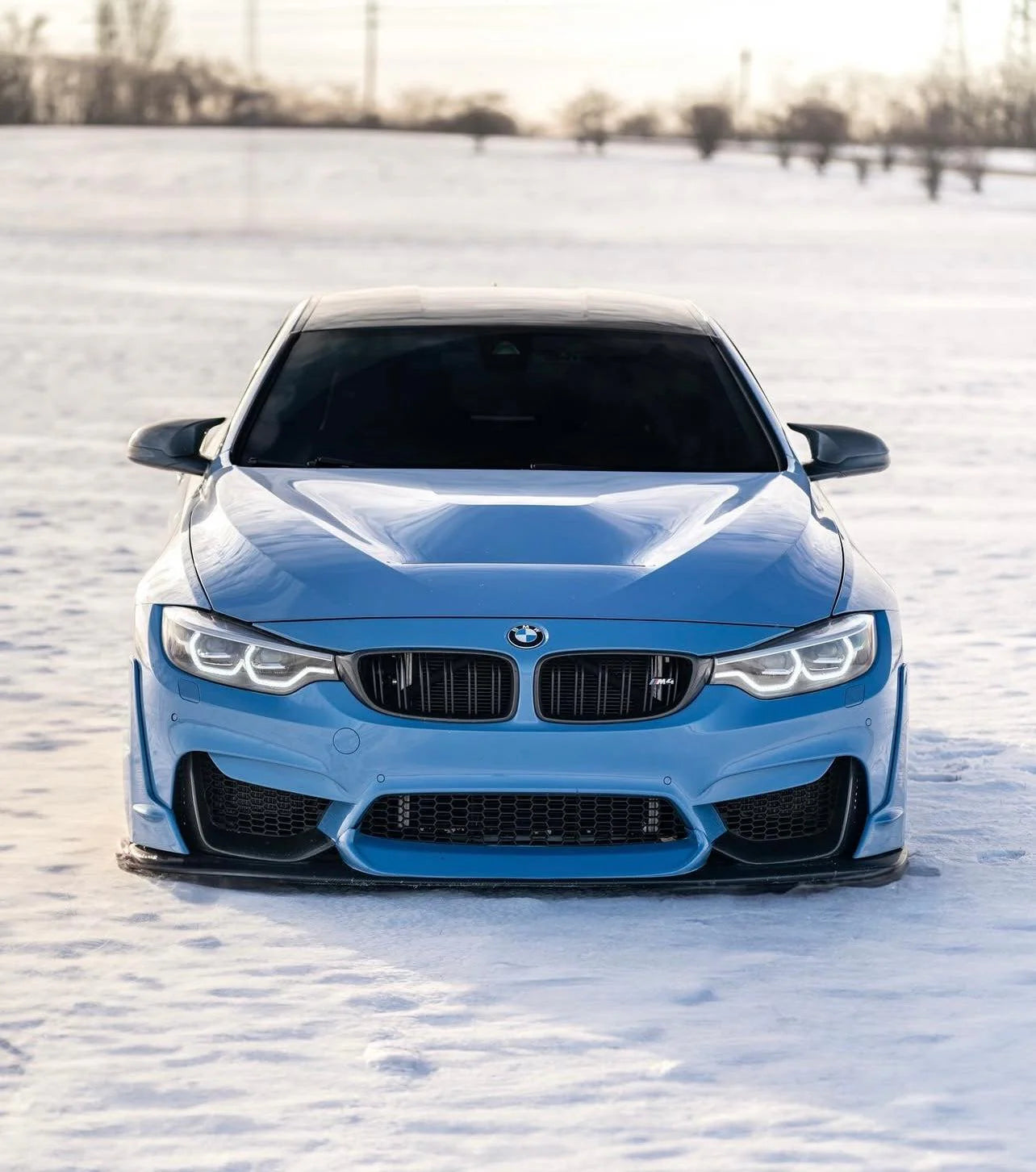 Laptor Style Carbon Fiber Front Bumper Lip for F80/F82