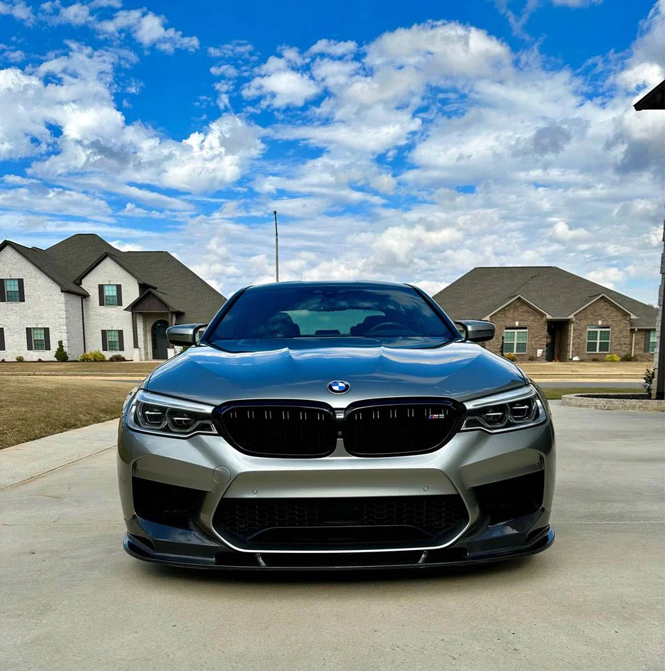 3D Style Carbon Fiber Front Lip For BMW F90 M5 2017-2020