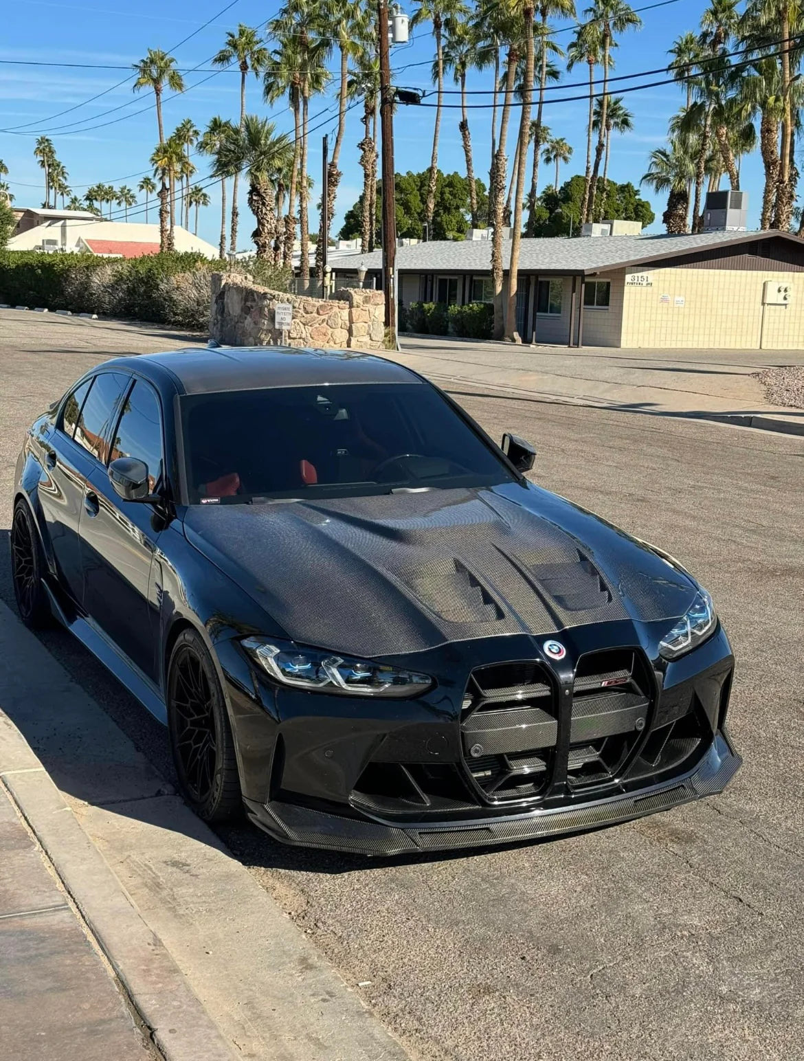 VOR Style Carbon Fiber Front Lip For G80 M3