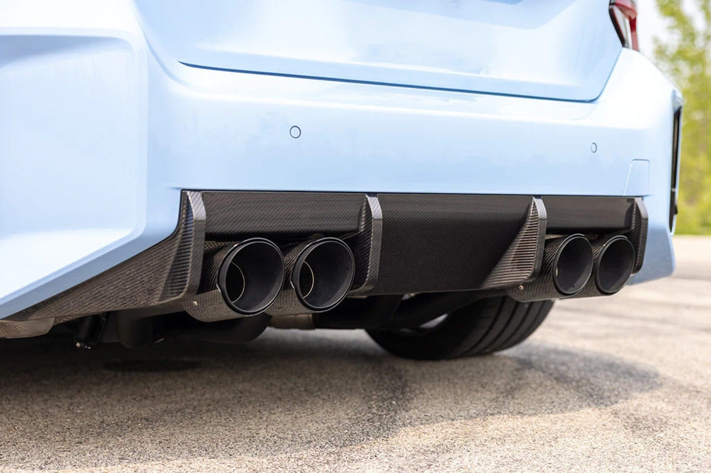 MP Style Carbon Fiber Rear Diffuser - BMW G87 M2 2022+