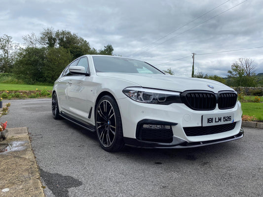 MP Style Gloss Front Bumper Lip For BMW 5 Series G30 G31 G38 540i M Sport 17-19