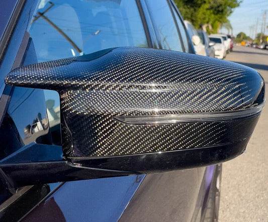 M Style Carbon Fiber Mirror Caps for BMW G30 G38 M5 F90 2017-2022
